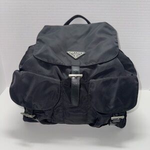 Black PRADA Tessuto nylon and Saffiano Leather backpack